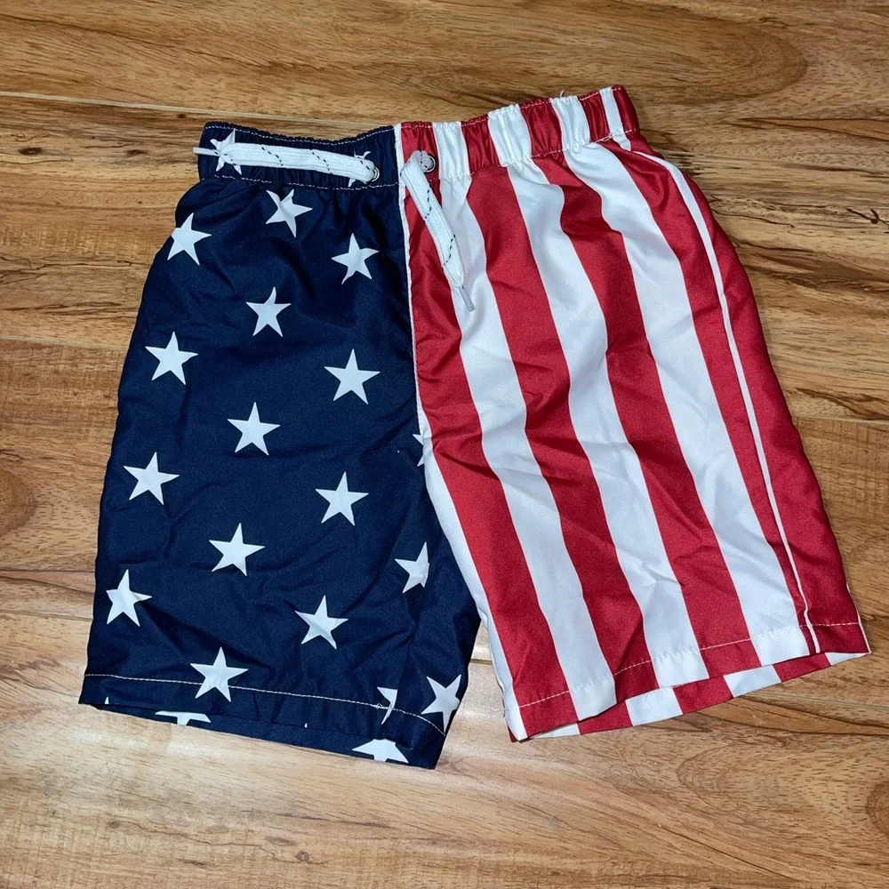 Patriotic Swim Trunks Boys‎ size 4 T